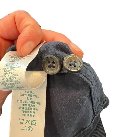 Roots navy corduroy long sleeve dress. Size xs - Picture 11 of 11